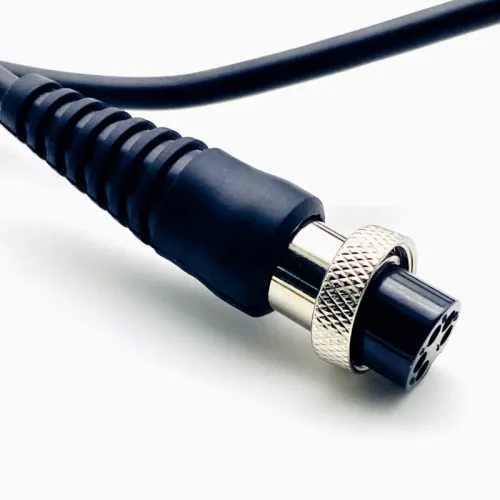 Customized spring coiled cable with M16 plug
