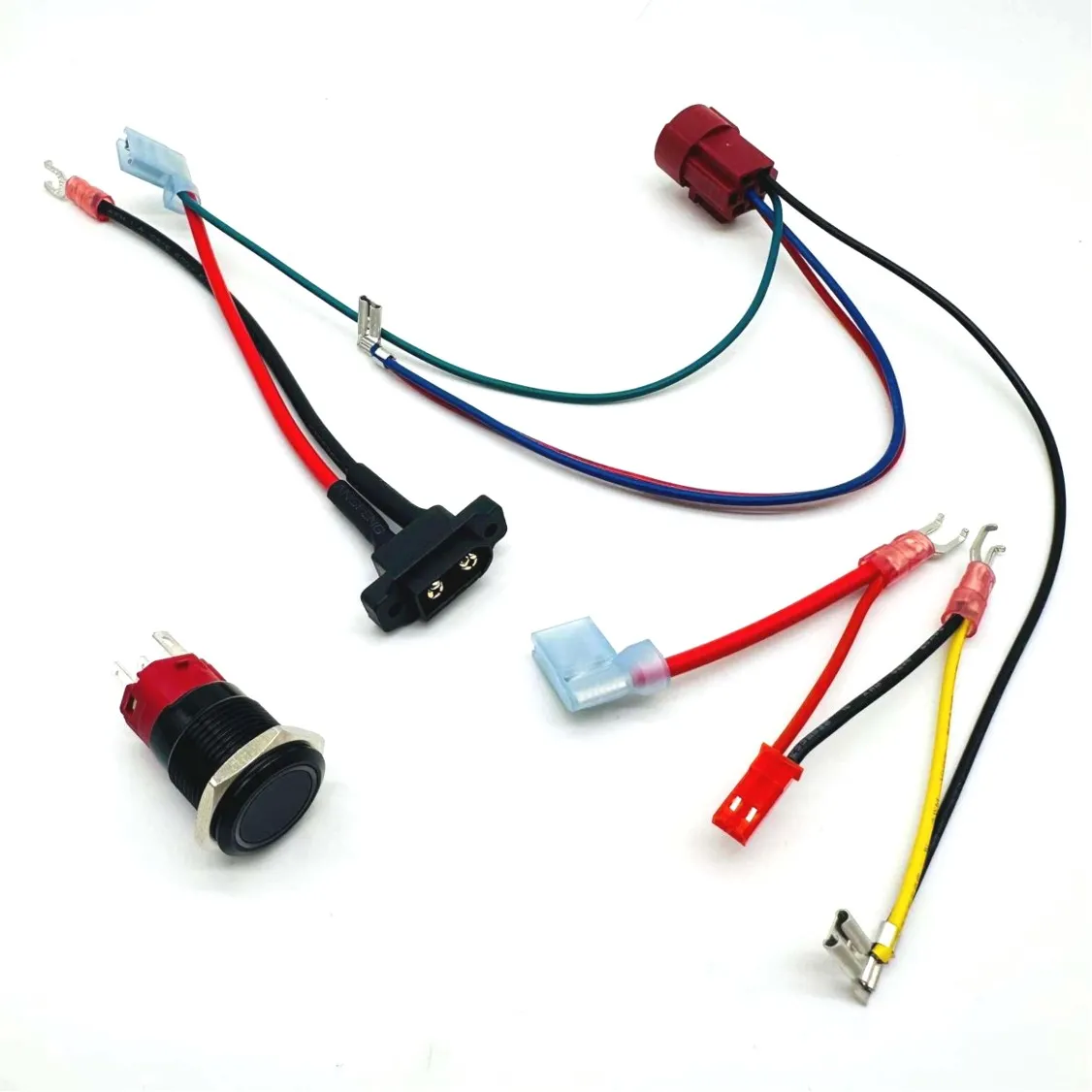 Matel push button switch harness