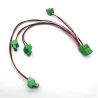 Wire harness for RS485 with 3.81 terminal blocks