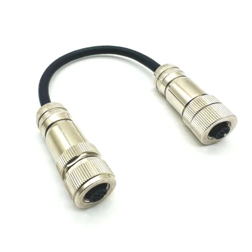Signal cable with M12A plug assembly type