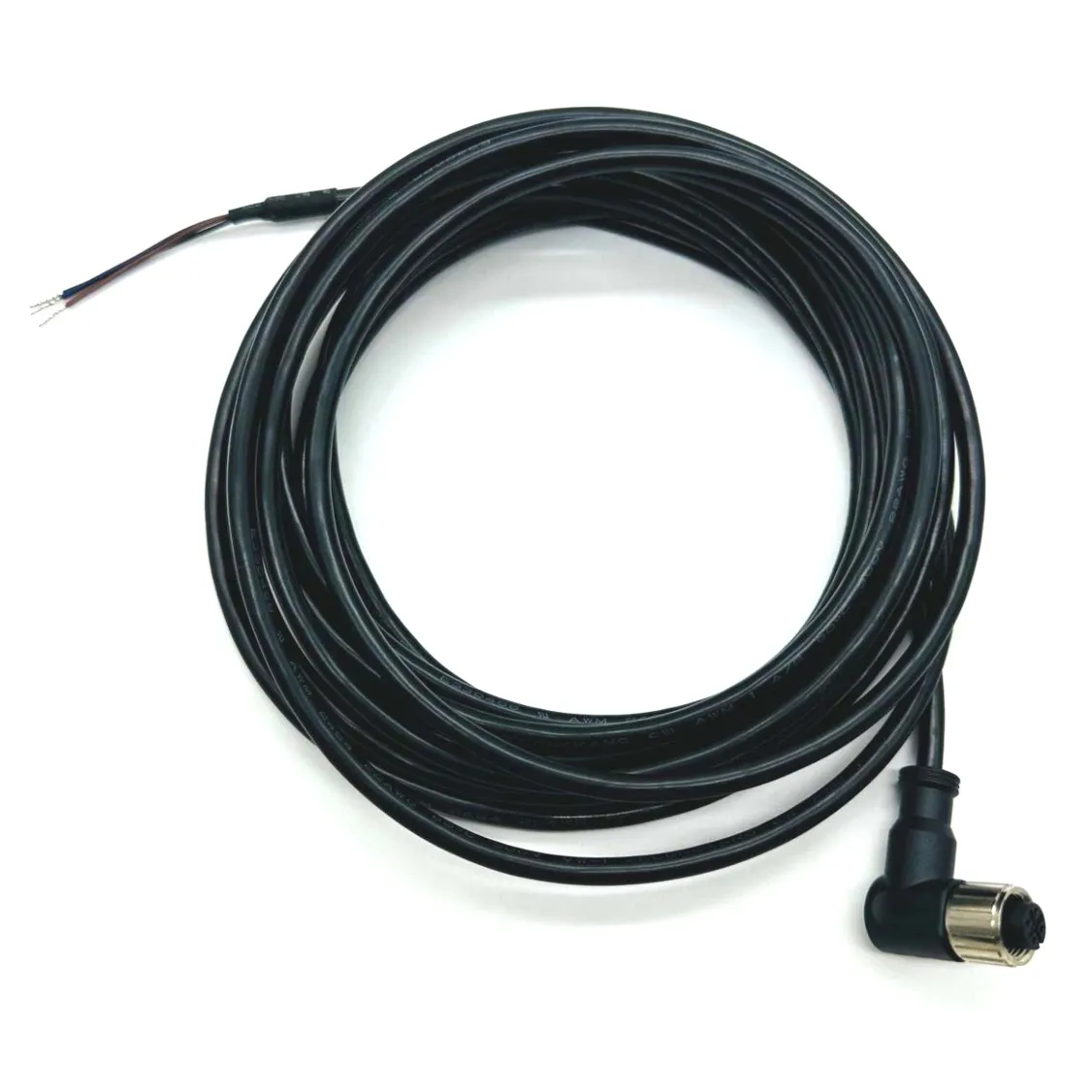 Signal cable with M12A 90&deg; plug