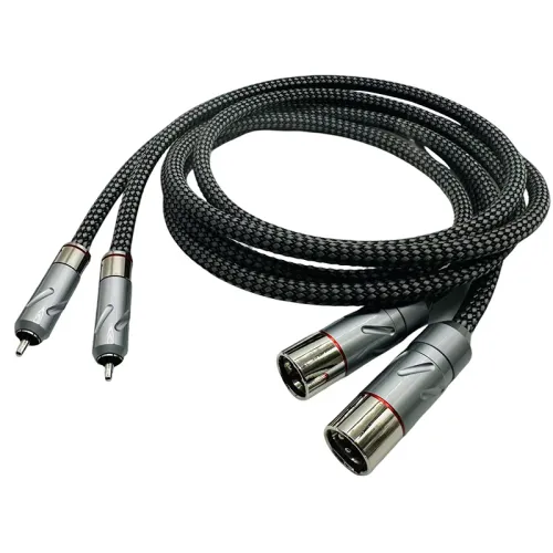 High end XLR to RCA 4N silver audio cable