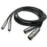 High end XLR to RCA 4N silver audio cable