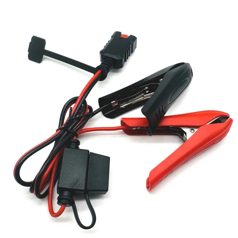 Customized 2P with big alligator clamp charging cable