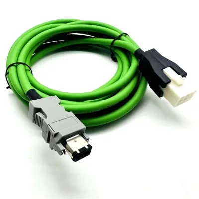 Encoder cable with 1394 6P &  AMP connector