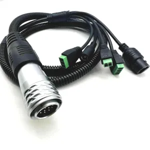 Multi function cable harness for surveillance system