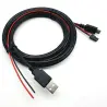 Customized USB2.0 to TYPE-C with extra flying leads 