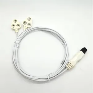 Customized Medical Physiotherapy Cable  with 2.3mm female snap electrode connectors