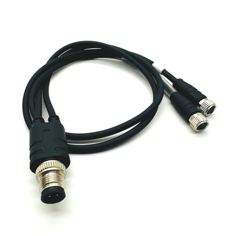 M12 to M8 waterproof sensor cable