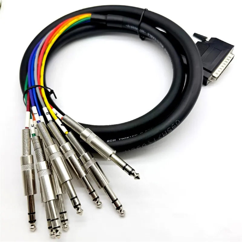 DB25 to 1/4" TRS Balanced Snake Cable 