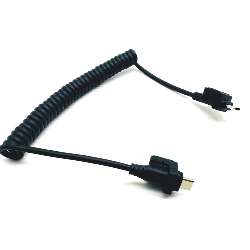 Customized TYPE-C coiled charging cable