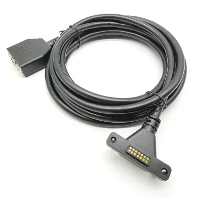14-pin circular magnetic charging cable for medical equipment