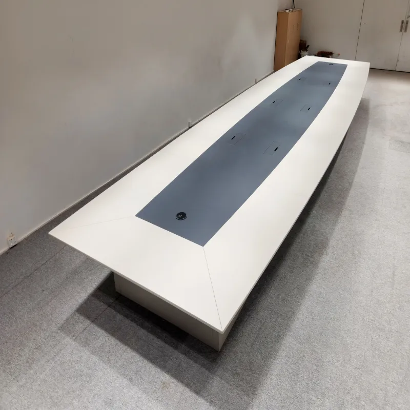 Mengpi zero-degree wood veneer conference table