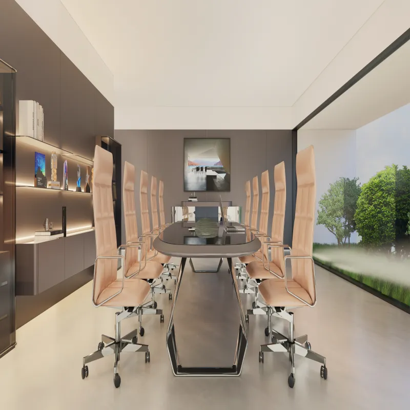Customized oversized rectangular conference table Simple office furniture