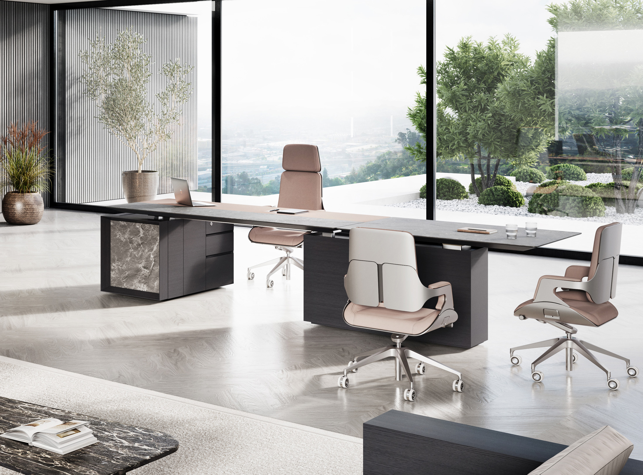 Customized high-end administrative space Boss's desk President's office desk