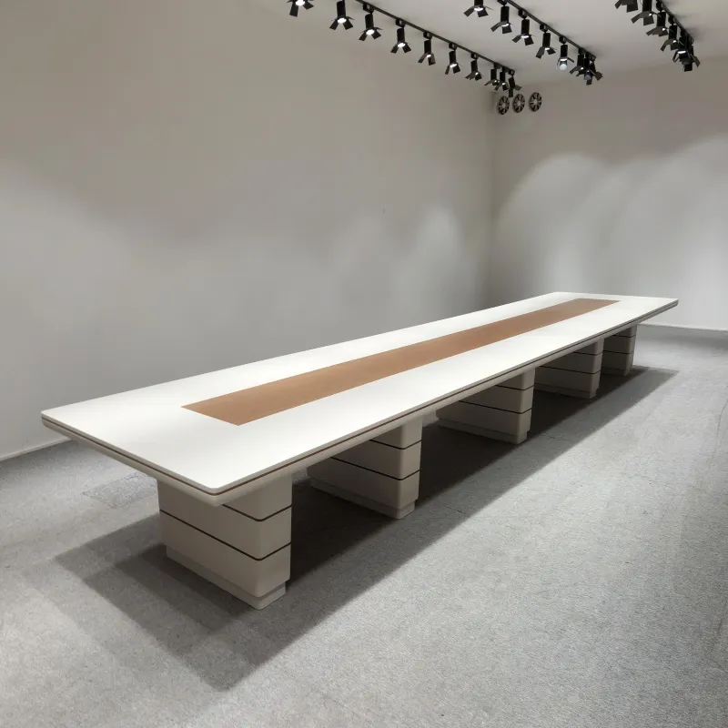 Alloy-edged conference table