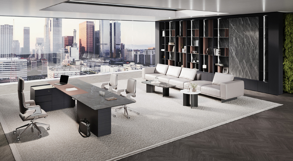 Customized space for high-end executives High end CEO office desk General Manager desk
