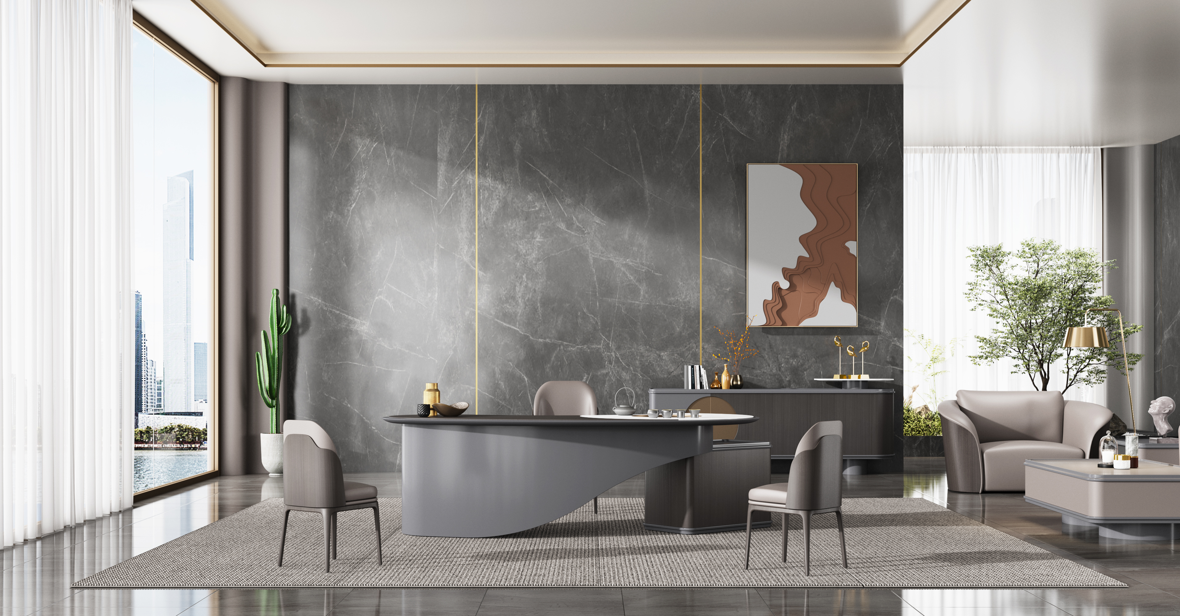 Sintered Stone Conference Table factory,Sintered Stone Office Desk factory,Office Desk Chinese Manufacturer
