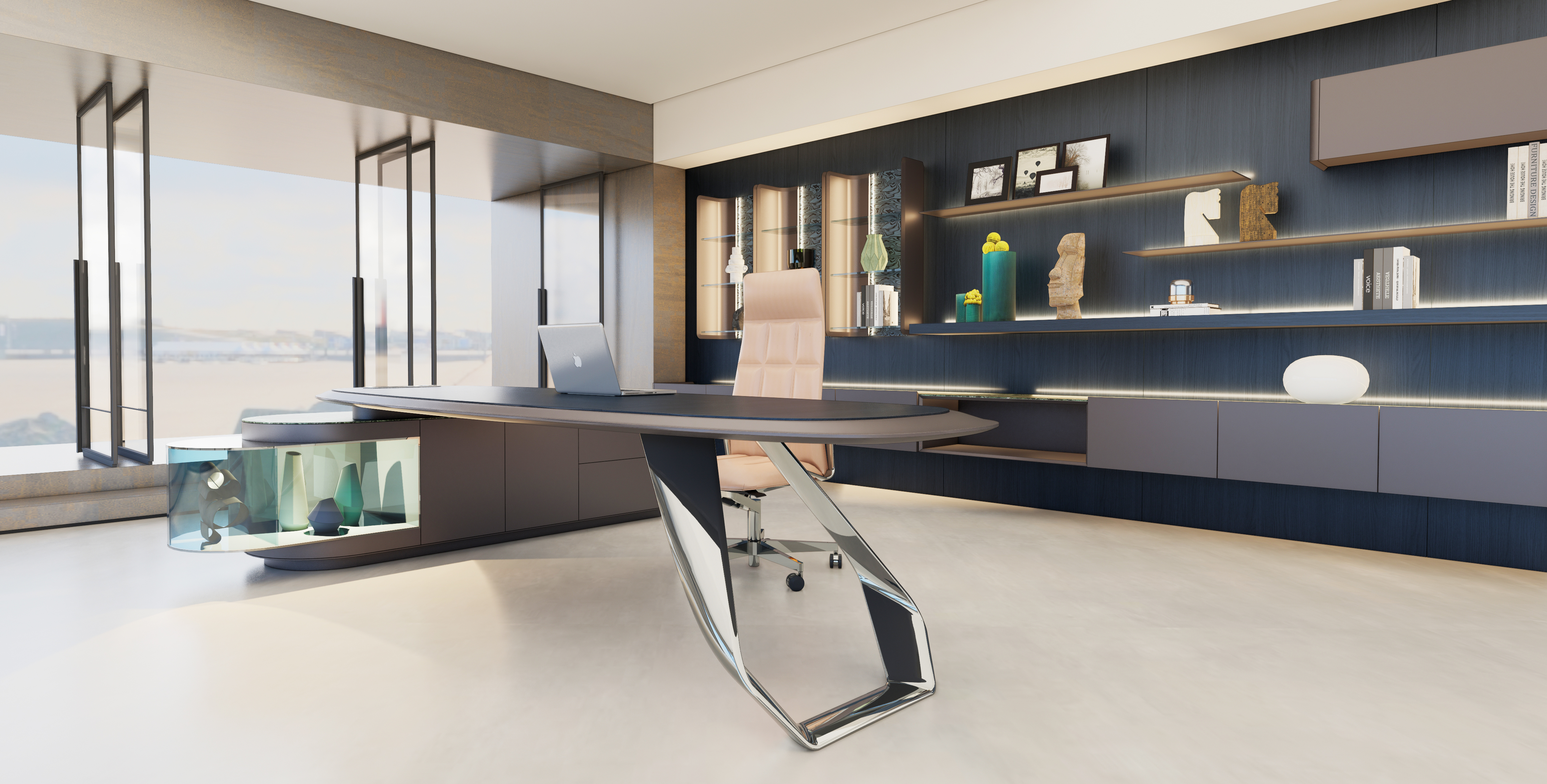 Luxury Executive Office Desk，Custom High-End Office Desk