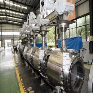 خطوط أنابيب النفط والغاز، صمامات التشغيل الثقيلة، النوع الكروي