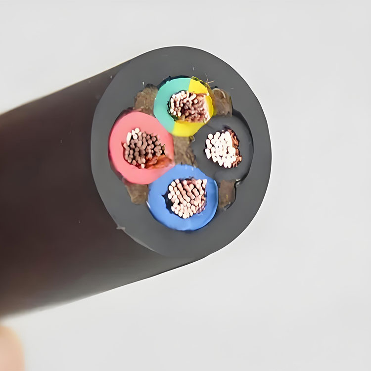 Marine Tensile and abrasion resistant rubber sheathed cable
