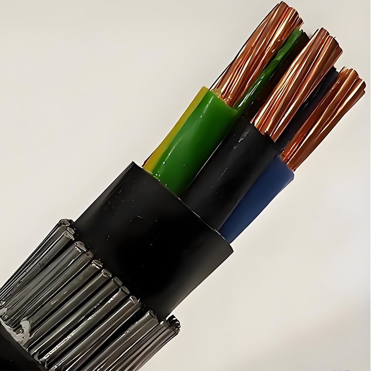 Outdoor Use Stranded Galvanized Steel Wire Armored Cable