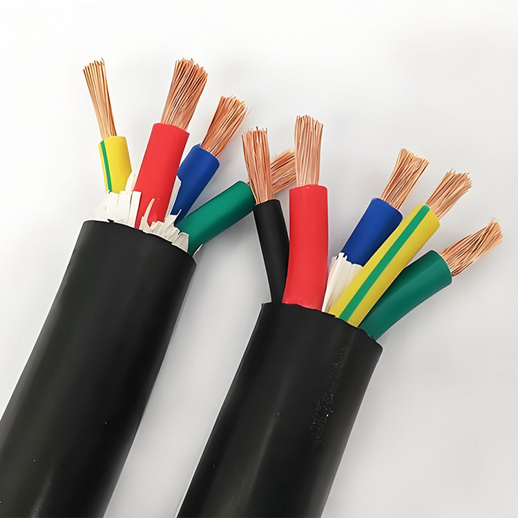 Waterproof And Oil-Resistant Shielded Rubber-Sheathed Cable