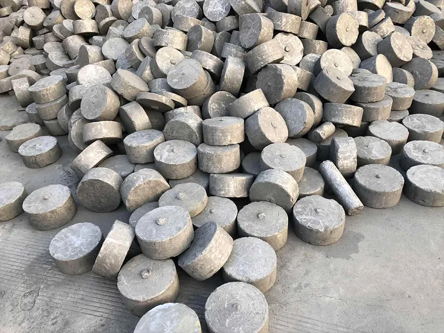 Graphite electrode block for electric furnace