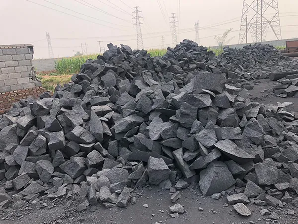 Low-sulfur electrode calcination block