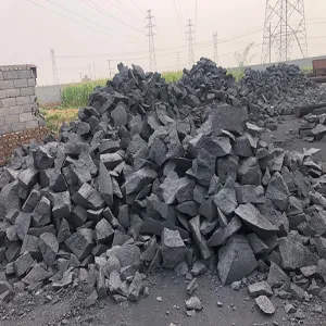 Low-sulfur electrode calcination block