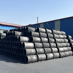 High temperature melting circular graphite crucible