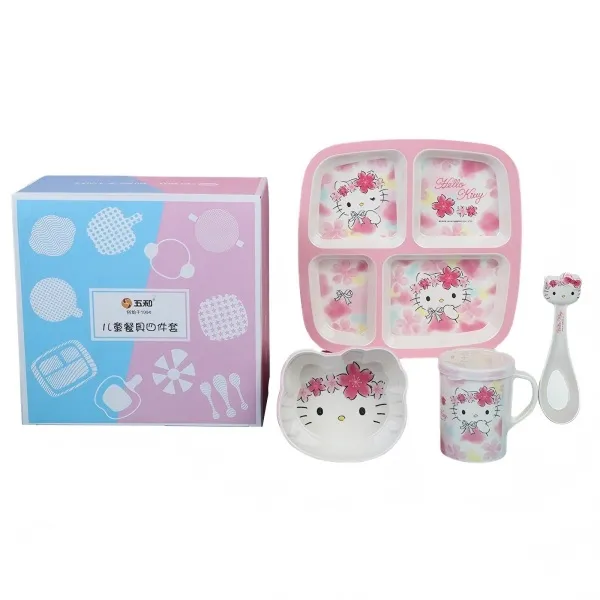 Baby eating bowls, plates, cups, spoons, children's tableware