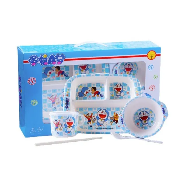 Children's cutlery set with bowls, cups, spoons