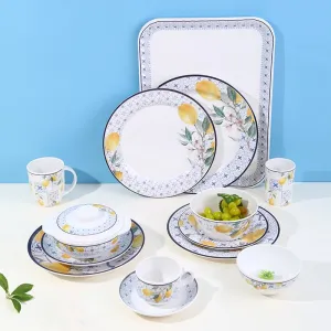 Fresh Lemon Style Bowl Set &ndash; Dishwasher & Microwave Safe