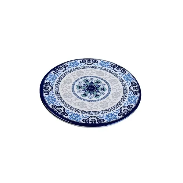 Blue and White Melamine Heatproof Mat for Home Use, Heatproof Pot Mat