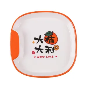 Plastic dining table bone plate spitting bone plate