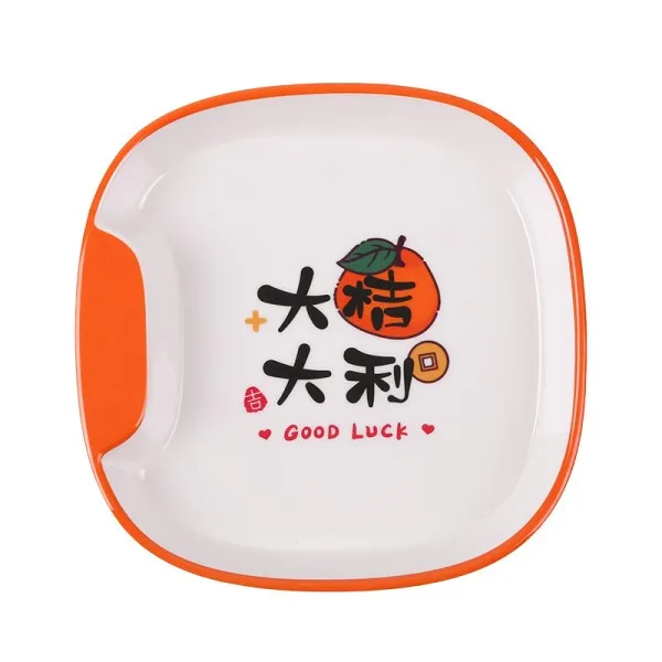 Plastic dining table bone plate spitting bone plate