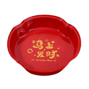 New Year's living room coffee table, snack placement, fruit tray