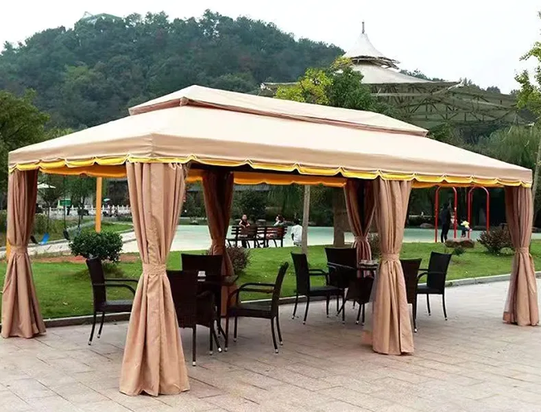 Roman Style Canopy Tent | Luxury Garden Patio Roman Roof Shelter for Outdoor Events