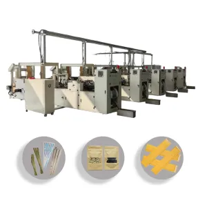 Metal packaging paper bag machine