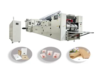 Point-bottom food paper bag machine