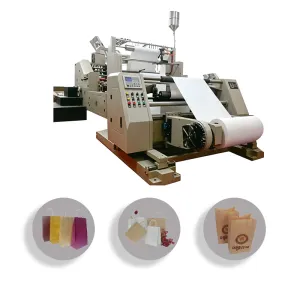 Food shopping square bottom paper bag machine