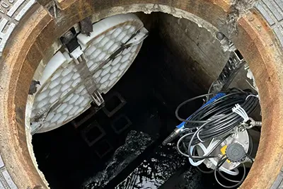 Installation guide for manhole flowmeter