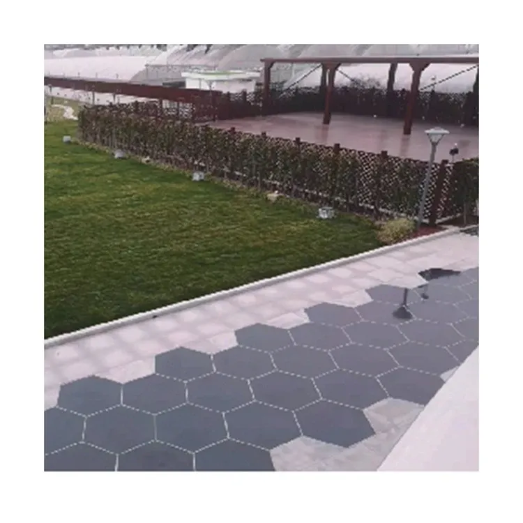 High Efficiency Photovoltaic Panels Luminous Solar Floor Tiles for Power Generation Road Park Sidewalk Lighting