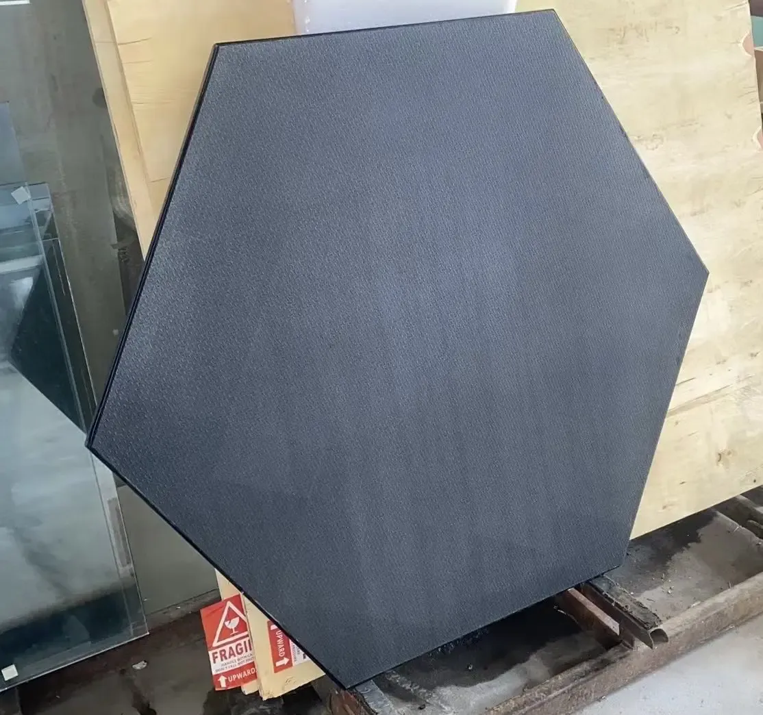 BIPV Flooring Tiles. in 8mm Anti-slips Glass + 10mm Glass ( All Are of Full Tempered Glass.), Passed the Testing of EN ( R12 )