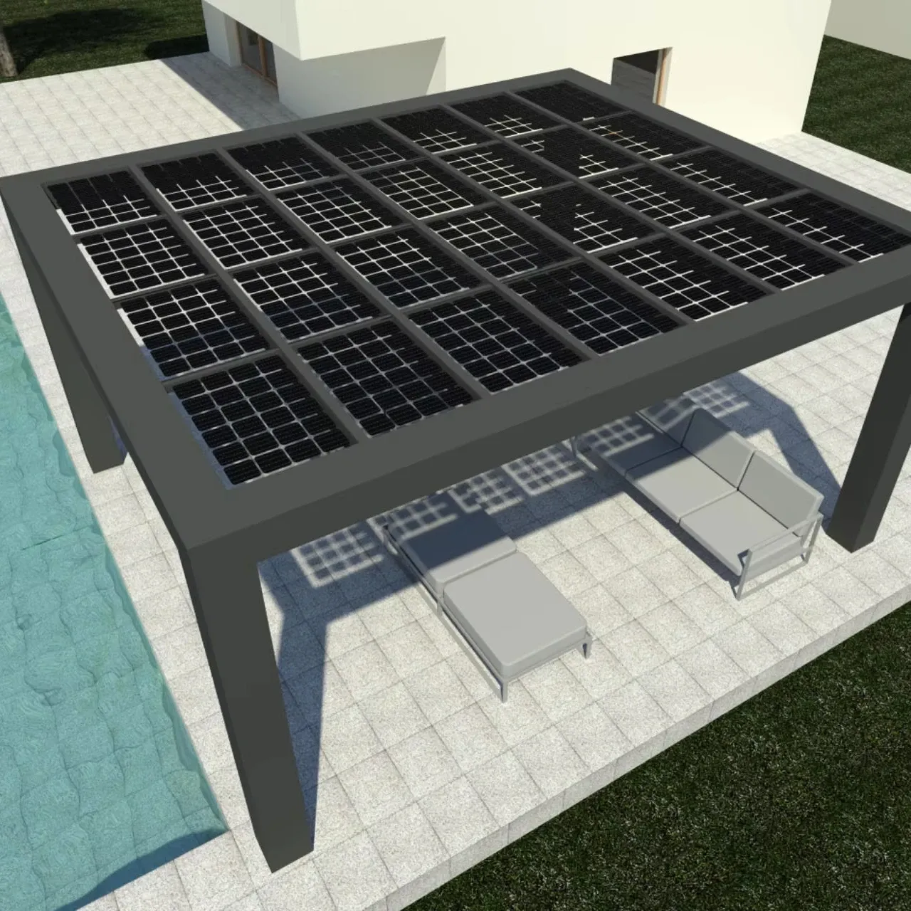 BIPV Solar Module Glass Transparent Mono Solar Panel for Window Roof