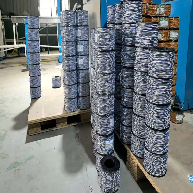 Blue White Copper Blasting Wire