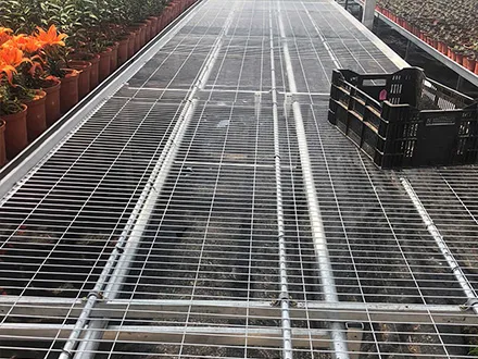Longitudinal tube hot-dip galvanized mesh mobile seedbed