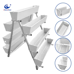 Vertical Hydroponic NFT Growing System Channel Gully Food Grade PVC for Indoor Commercial Leafy Greens Lettuce Herb Planting