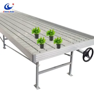 Mobile Tidal Bed  Greenhouse Benching System Greenhouse Plant Seedling Cultivation Bed